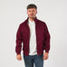 Mens Signature Harrington Jacket - Wine